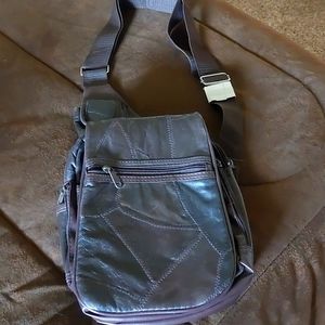Leather body strap purse - NWT
